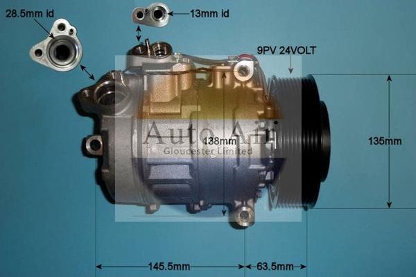 Auto Air Gloucester 14-0188 - Компрессор кондиционера autosila-amz.com