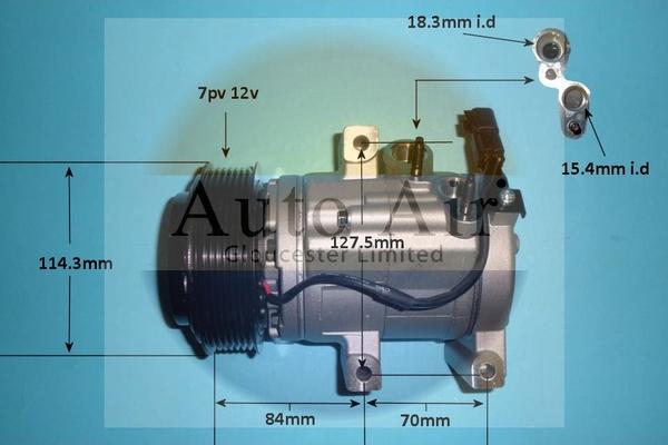 Auto Air Gloucester 14-0128P - Компрессор кондиционера autosila-amz.com