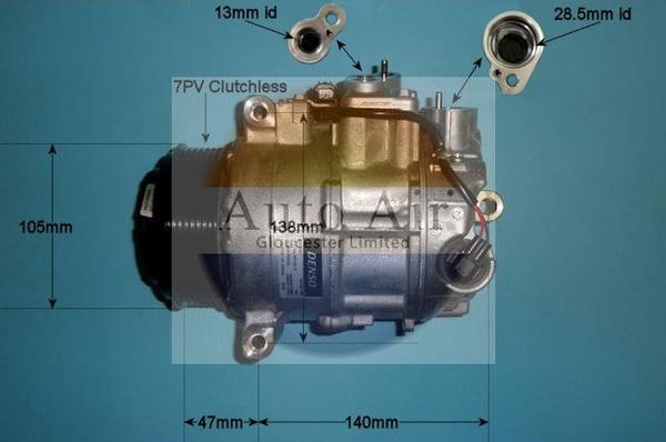 Auto Air Gloucester 14-0123 - Компрессор кондиционера autosila-amz.com