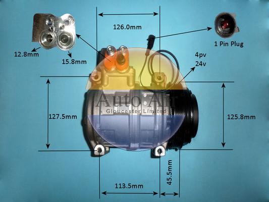 Auto Air Gloucester 14-0349 - Компрессор кондиционера autosila-amz.com