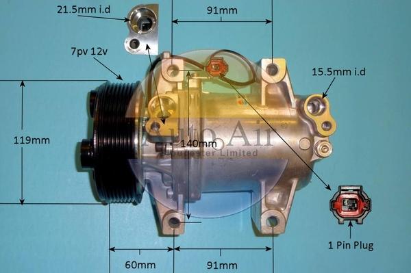 Auto Air Gloucester 14-0248P - Компрессор кондиционера autosila-amz.com