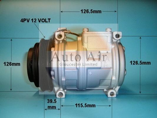 Auto Air Gloucester 14-0265R - Компрессор кондиционера autosila-amz.com