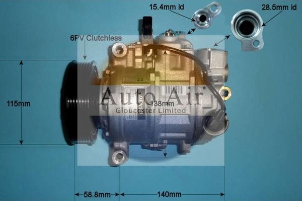 Auto Air Gloucester 14-0207 - Компрессор кондиционера autosila-amz.com