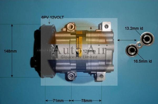 Auto Air Gloucester 14-0233 - Компрессор кондиционера autosila-amz.com