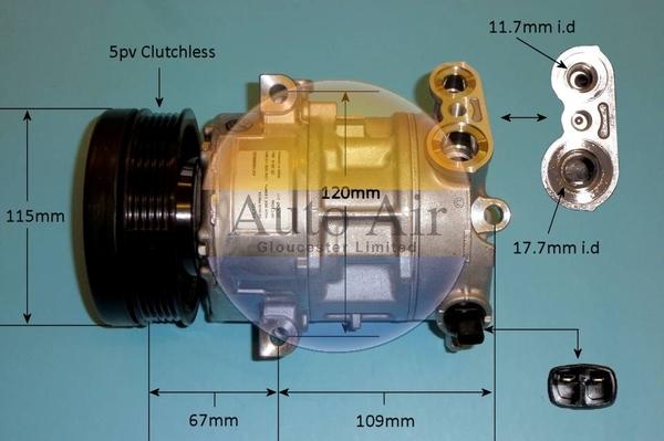 Auto Air Gloucester 14-1446 - Компрессор кондиционера autosila-amz.com