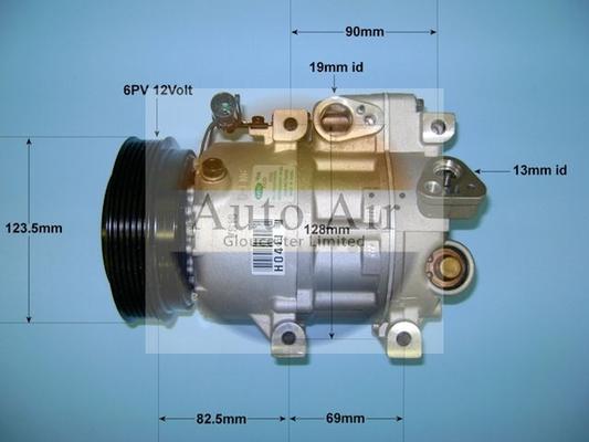 Auto Air Gloucester 14-1460 - Компрессор кондиционера autosila-amz.com