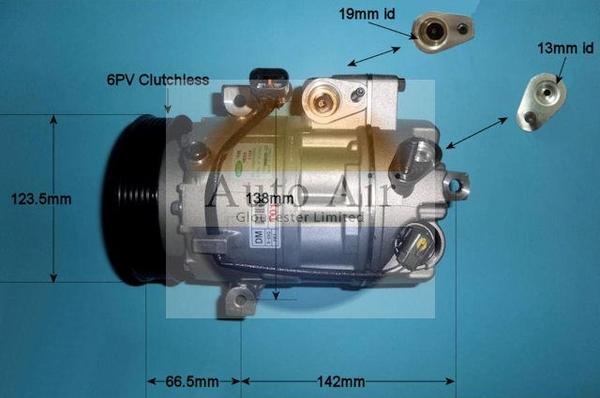 Auto Air Gloucester 14-1515 - Компрессор кондиционера autosila-amz.com