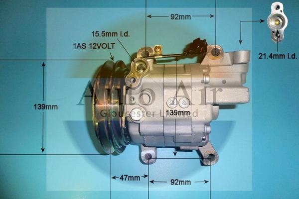 Auto Air Gloucester 14-1043P - Компрессор кондиционера autosila-amz.com