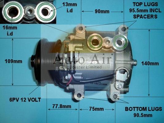 Auto Air Gloucester 14-1006 - Компрессор кондиционера autosila-amz.com