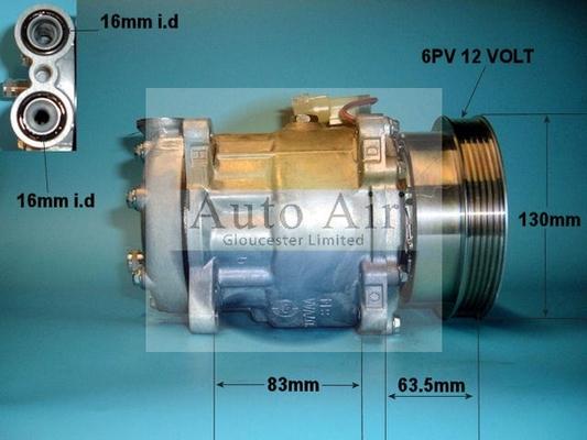 Auto Air Gloucester 14-1011 - Компрессор кондиционера autosila-amz.com