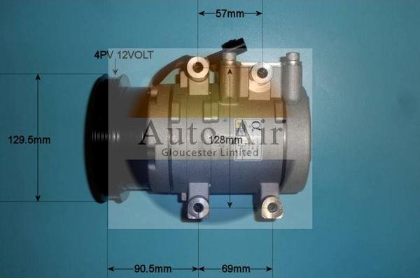 Auto Air Gloucester 14-1028P - Компрессор кондиционера autosila-amz.com