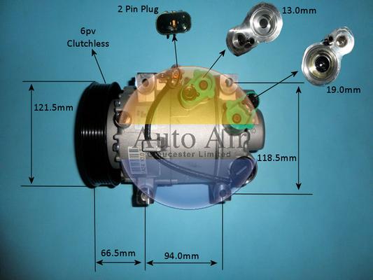 Auto Air Gloucester 14-1071 - Компрессор кондиционера autosila-amz.com