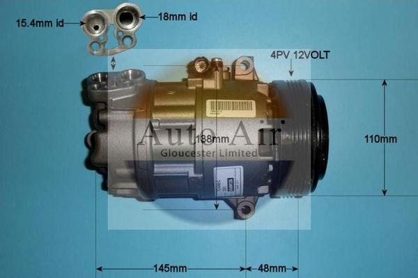 Auto Air Gloucester 14-1146R - Компрессор кондиционера autosila-amz.com