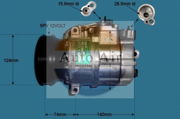 Auto Air Gloucester 14-1112 - Компрессор кондиционера autosila-amz.com