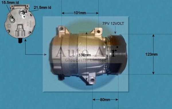 Auto Air Gloucester 14-1117 - Компрессор кондиционера autosila-amz.com