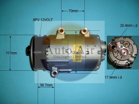 Auto Air Gloucester 14-1139 - Компрессор кондиционера autosila-amz.com