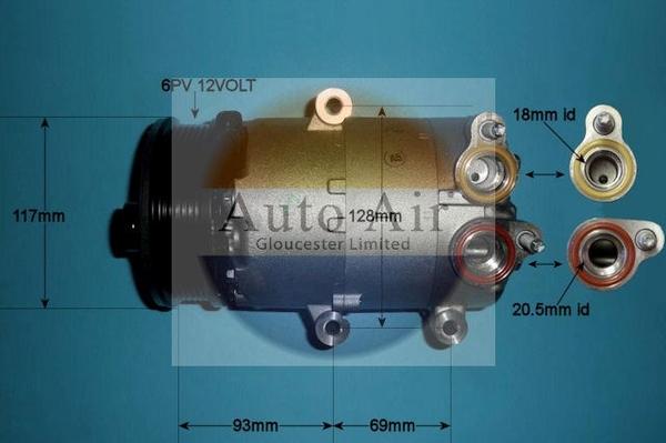 Auto Air Gloucester 14-1138 - Компрессор кондиционера autosila-amz.com