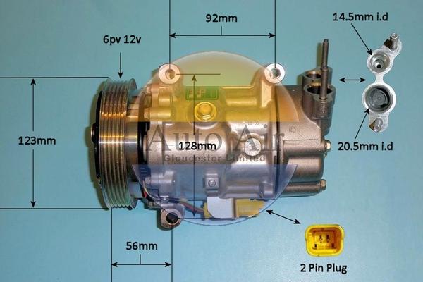 Auto Air Gloucester 14-1124 - Компрессор кондиционера autosila-amz.com