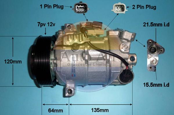 Auto Air Gloucester 14-1814P - Компрессор кондиционера autosila-amz.com