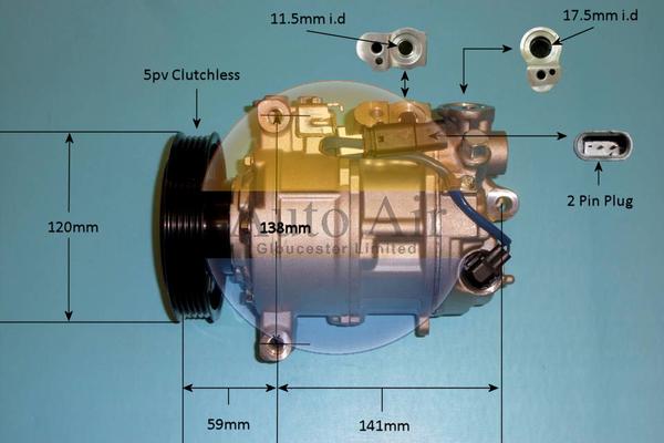 Auto Air Gloucester 14-1816p - Компрессор кондиционера autosila-amz.com