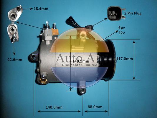 Auto Air Gloucester 14-1835p - Компрессор кондиционера autosila-amz.com