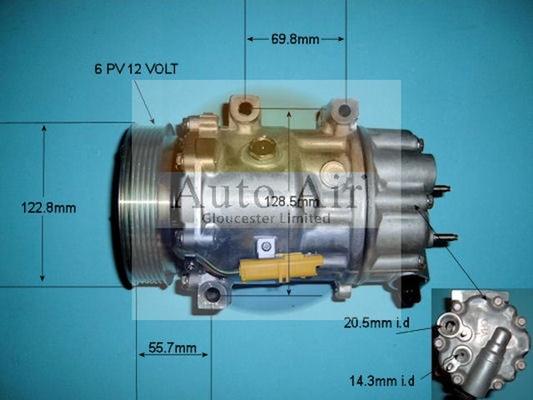 Auto Air Gloucester 14-1308 - Компрессор кондиционера autosila-amz.com