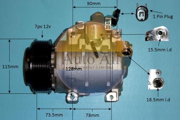 Auto Air Gloucester 14-1291 - Компрессор кондиционера autosila-amz.com