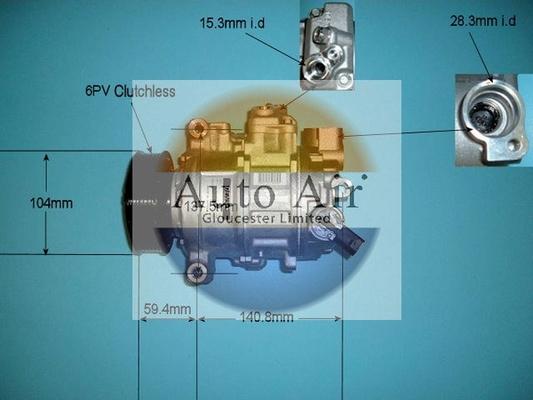 Auto Air Gloucester 14-1254 - Компрессор кондиционера autosila-amz.com