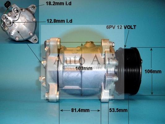 Auto Air Gloucester 14-1236 - Компрессор кондиционера autosila-amz.com