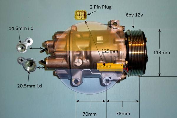 Auto Air Gloucester 14-1270p - Компрессор кондиционера autosila-amz.com