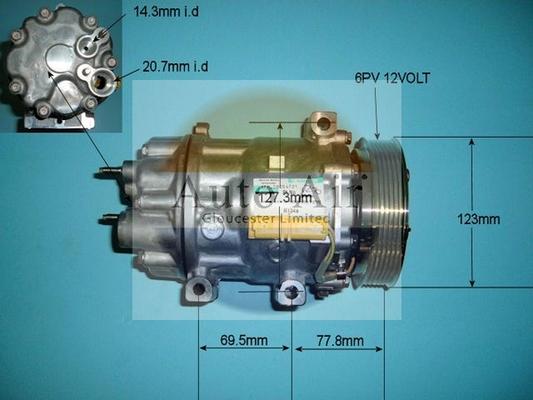 Auto Air Gloucester 14-1270 - Компрессор кондиционера autosila-amz.com