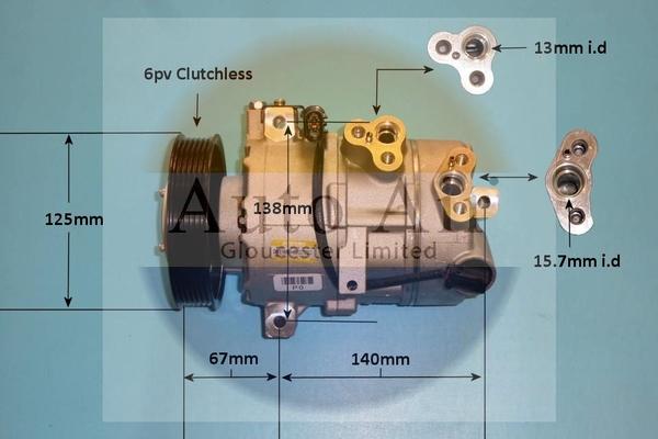 Auto Air Gloucester 14-1771 - Компрессор кондиционера autosila-amz.com