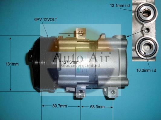 Auto Air Gloucester 14-8145 - Компрессор кондиционера autosila-amz.com