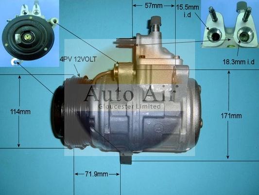 Auto Air Gloucester 14-8161R - Компрессор кондиционера autosila-amz.com