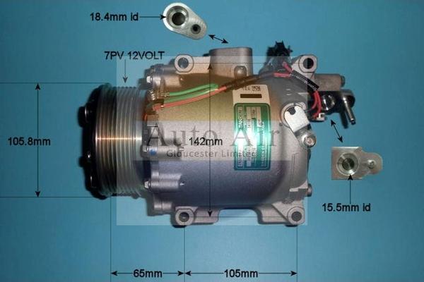 Auto Air Gloucester 14-3419 - Компрессор кондиционера autosila-amz.com