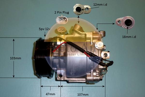 Auto Air Gloucester 14-2094P - Компрессор кондиционера autosila-amz.com