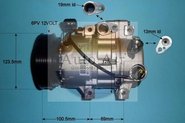 Auto Air Gloucester 14-2060 - Компрессор кондиционера autosila-amz.com