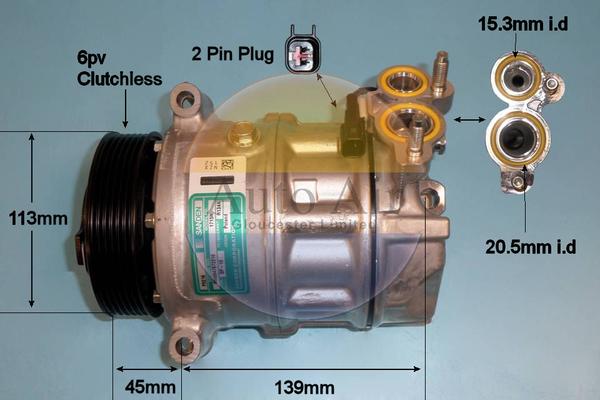 Auto Air Gloucester 14-2085 - Компрессор кондиционера autosila-amz.com