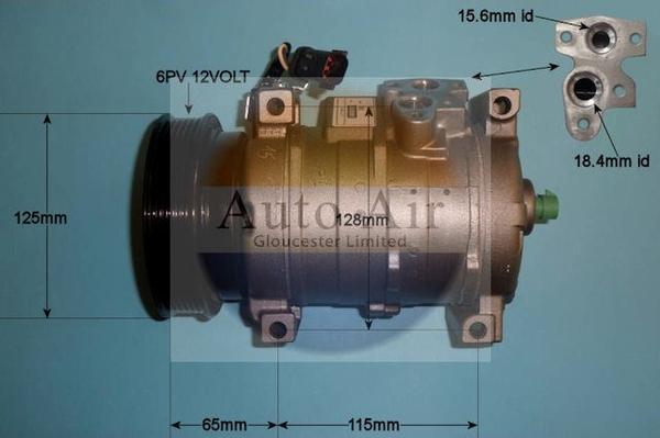 Auto Air Gloucester 14-7498R - Компрессор кондиционера autosila-amz.com