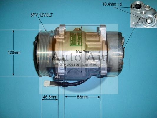 Auto Air Gloucester 14-7486 - Компрессор кондиционера autosila-amz.com