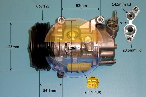 Auto Air Gloucester 14-7482 - Компрессор кондиционера autosila-amz.com