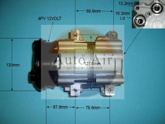 Auto Air Gloucester 14-7136 - Компрессор кондиционера autosila-amz.com