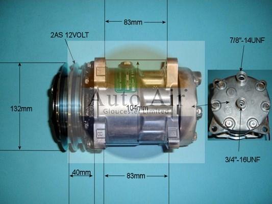 Auto Air Gloucester 14-7862 - Компрессор кондиционера autosila-amz.com