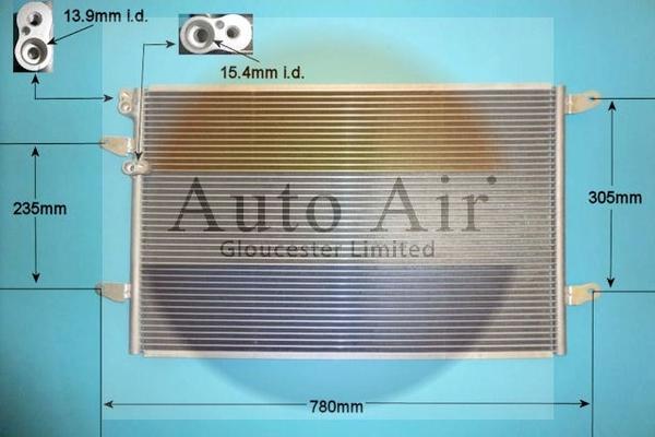 Auto Air Gloucester 16-9992 - Конденсатор кондиционера autosila-amz.com