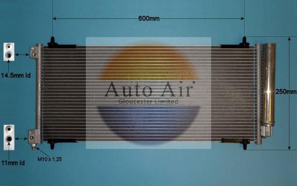 Auto Air Gloucester 16-9929 - Конденсатор кондиционера autosila-amz.com