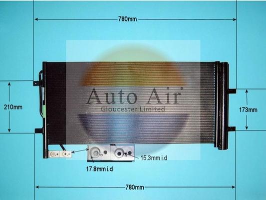 Auto Air Gloucester 16-9971 - Конденсатор кондиционера autosila-amz.com