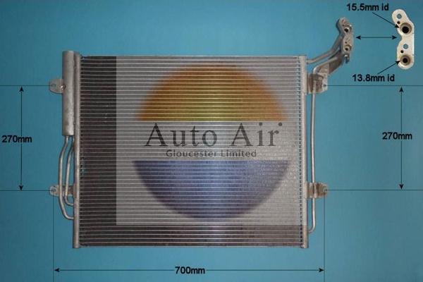 Auto Air Gloucester 16-9977 - Конденсатор кондиционера autosila-amz.com