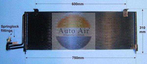 Auto Air Gloucester 16-9699 - Конденсатор кондиционера autosila-amz.com