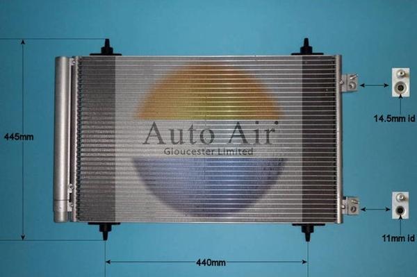 Auto Air Gloucester 16-9642 - Конденсатор кондиционера autosila-amz.com