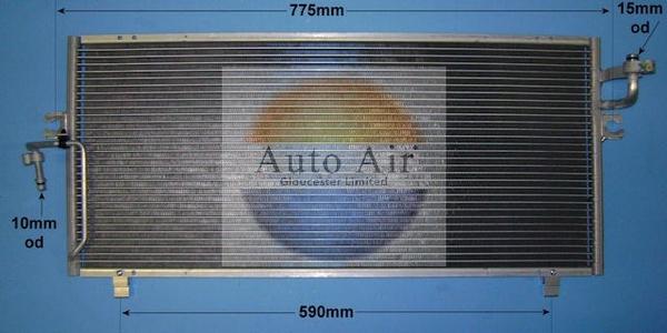 Auto Air Gloucester 16-9120 - Конденсатор кондиционера autosila-amz.com